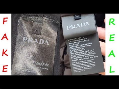 how to spot fake prada jacket|prada down jacket scam.